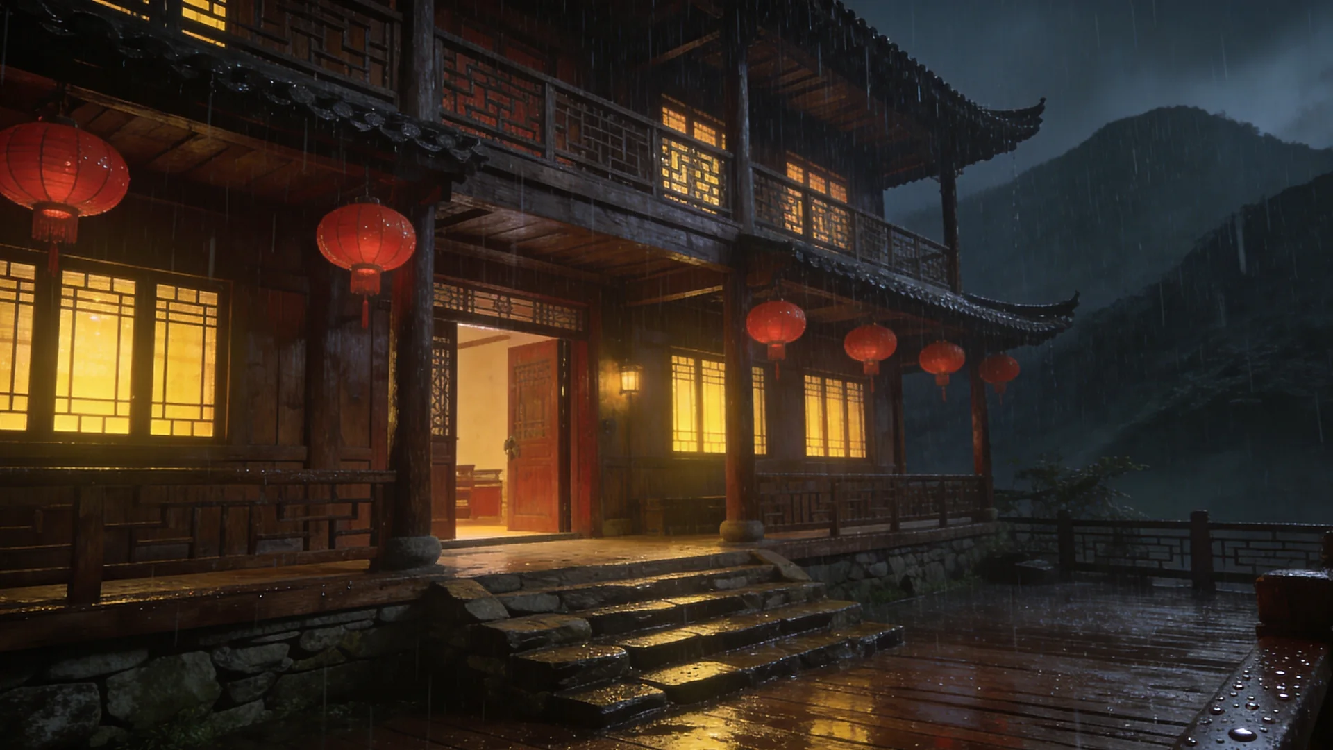 雨夜亮灯的槐渡客栈